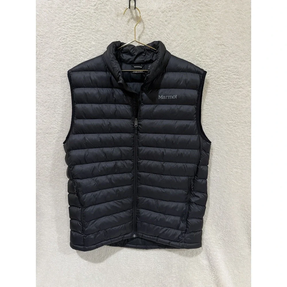 Marmot Solus 3M Thinsulate Featherless Puffer Vest Size XL Men Black Packable